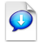 iChat Blue Transfer Icon